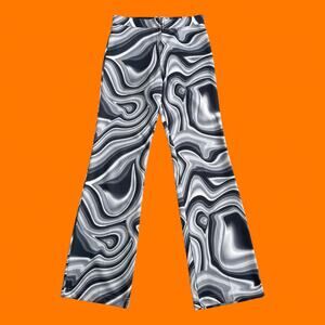 90's vintage groovy psychedelic cyber rave pants Size 5/6 SMALL joule